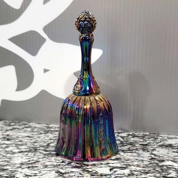 Fenton Other - FENTON IRIDESCENT BELL CARNIVAL GLASS